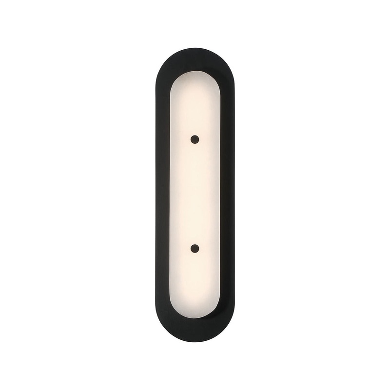 Tramore 22″ Outdoor Wall Mount Black Alabaster Glass