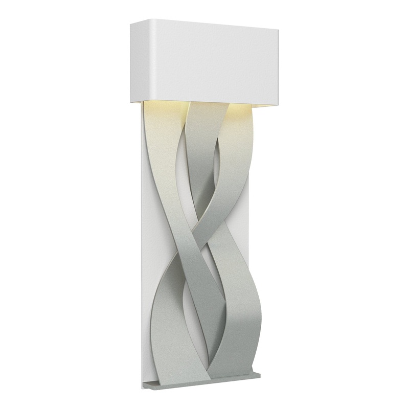 Tress Small LED Sconce White Vintage Platinum
