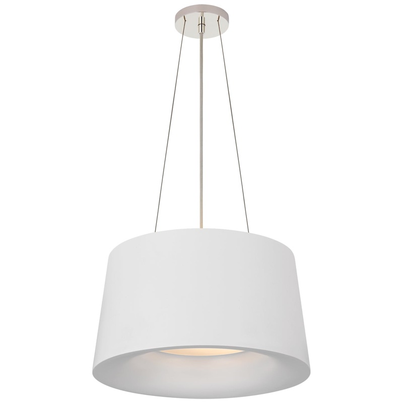Two Light Pendant from the Halo Collection in Matte White Finish by Visual Comfort Signature
