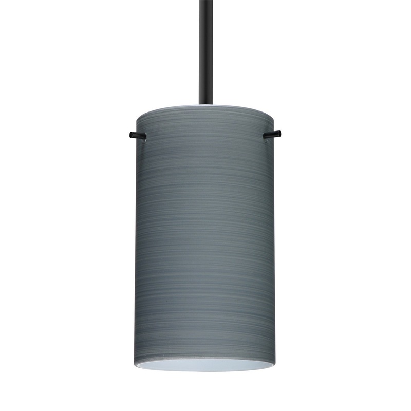 Besa 1TT-4404TN-BK Besa Stilo 7 Stem Pendant One Light Pendant Black