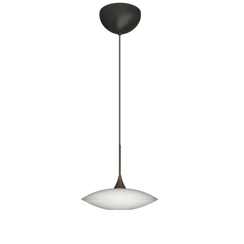 Besa 1XC-629406-LED-BR Spazio One Light Pendant Bronze