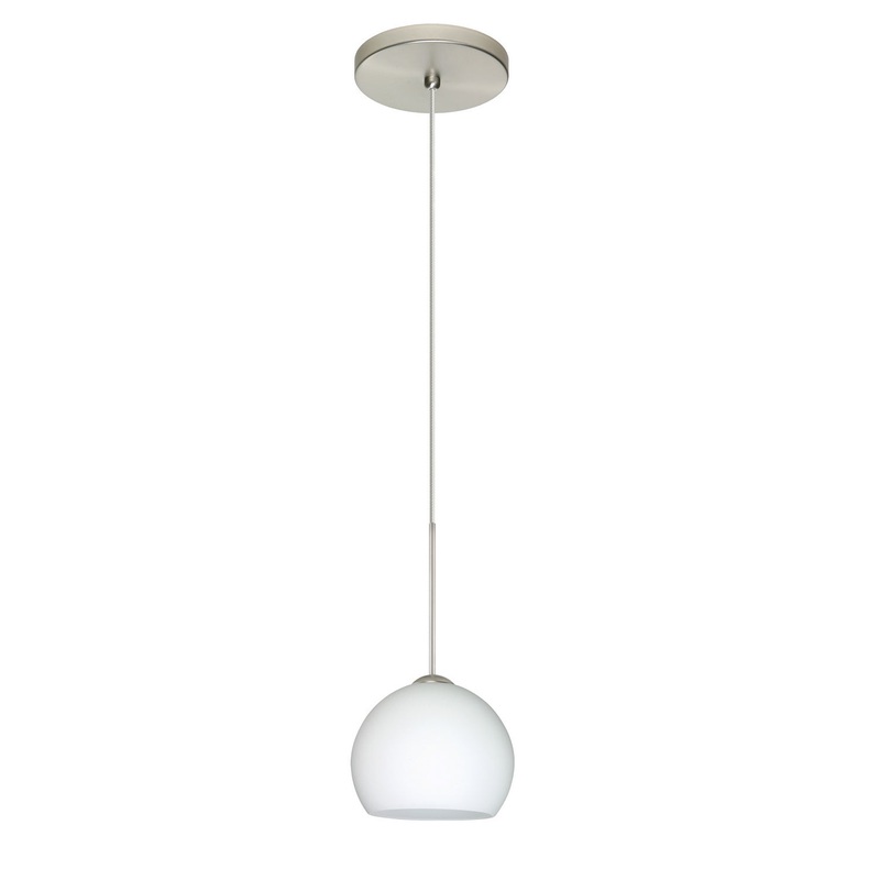 Besa 1XT-565807-SN Palla One Light Pendant Satin Nickel