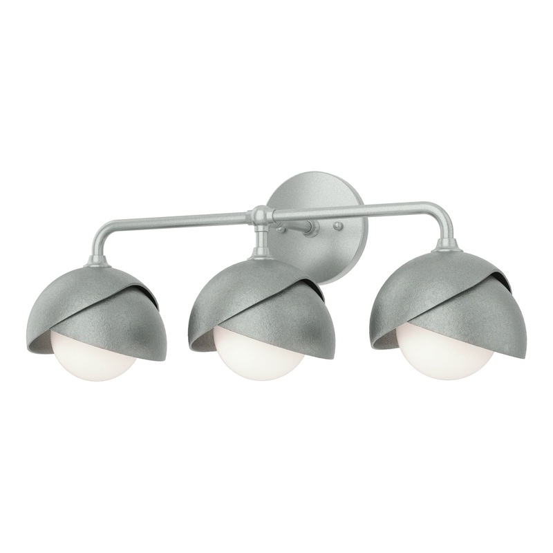 Brooklyn 3-Light Double Shade Bath Sconce Vintage Platinum Vintage Platinum
