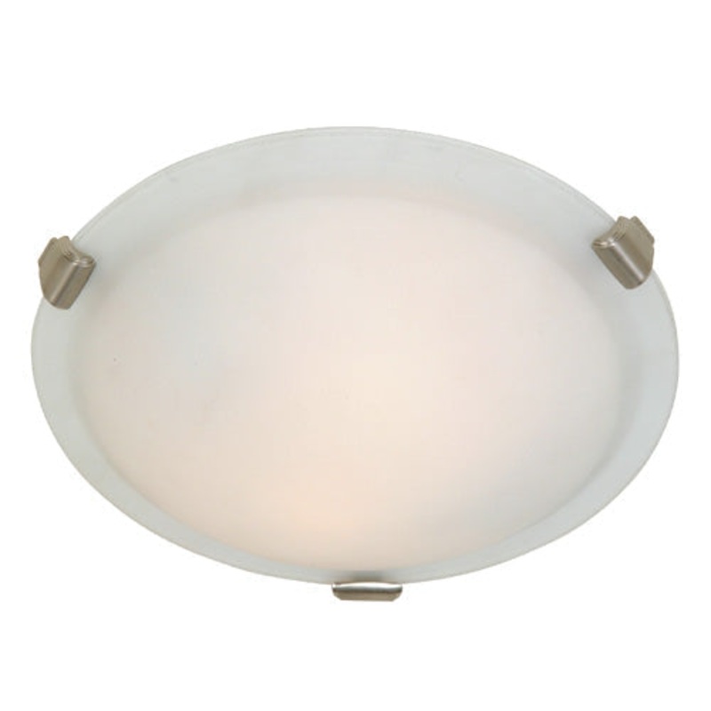 Clip Ceiling Flush Light – Brushed Nickel / 12.00