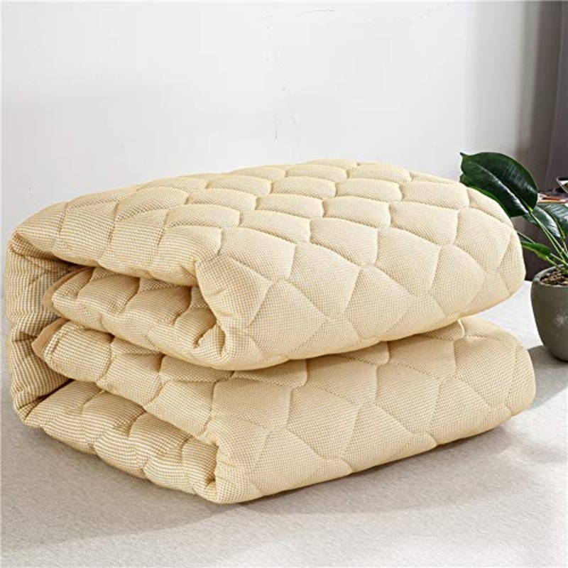 JRG Sottile Portatile Doppia Faccia Fodera per Materassi Tatami, Traspirabilit Protettore in Uno Morbido Montato Trapuntato Anallergico Cotone Bed Ground Dormire Mat-a 200x200cm