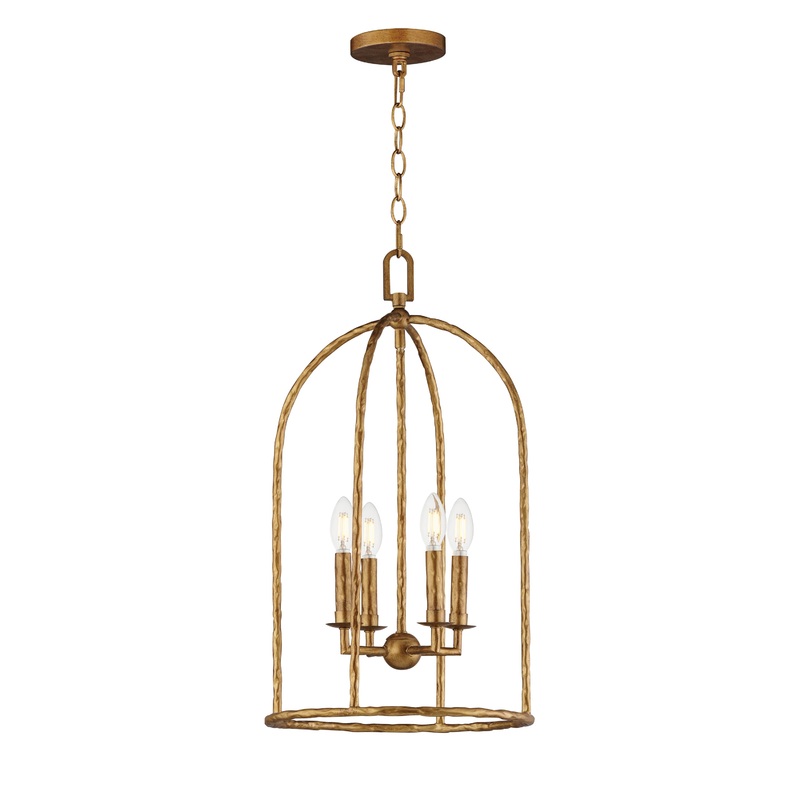 Martel 4-Light Pendant Etruscan Gold