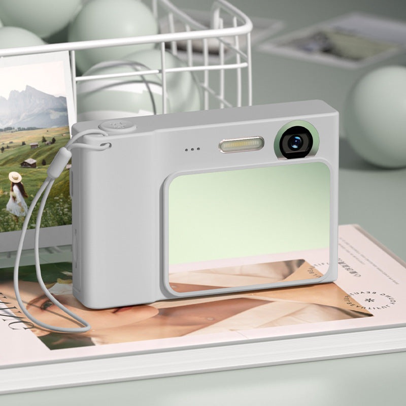 48MP Digital Camera for Kids & Beginners – 1080P Vlogging, 8x Zoom, Filters & Games(grey)