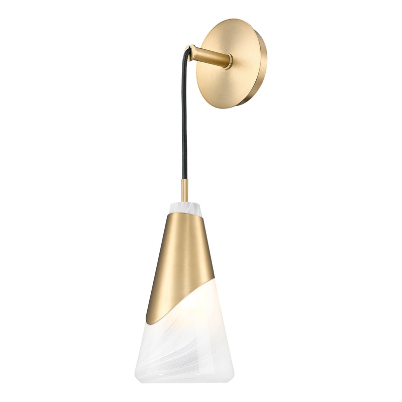 Aimie 1-Light Wall Sconce Modern Gold