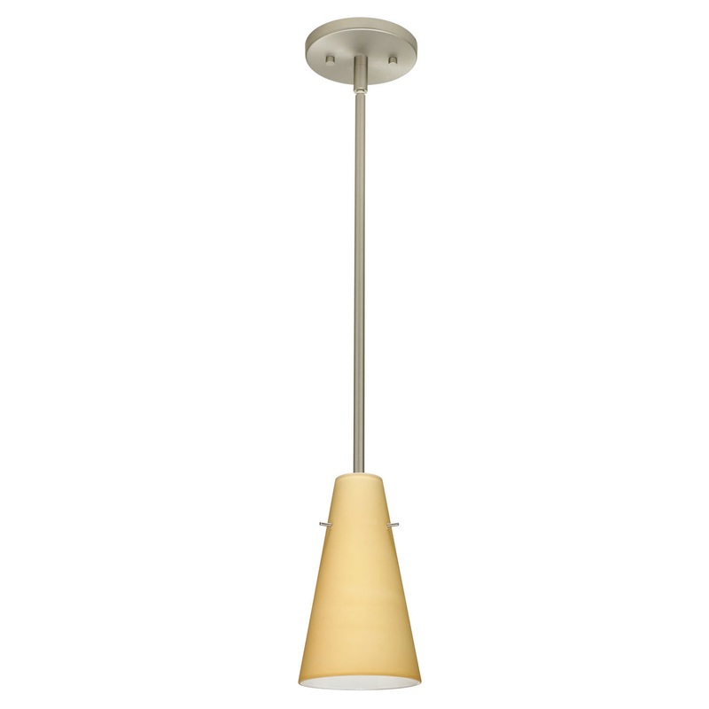 Besa 1TT-4124VM-SN Cierro One Light Pendant Satin Nickel