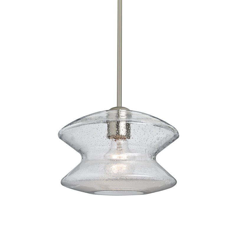 Besa 1TT-ZENCL-SN Zen One Light Pendant Satin Nickel