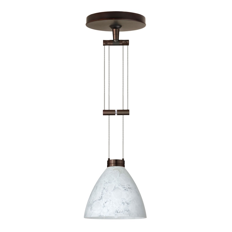 Besa 1XA-177919-BR Mia One Light Pendant Bronze