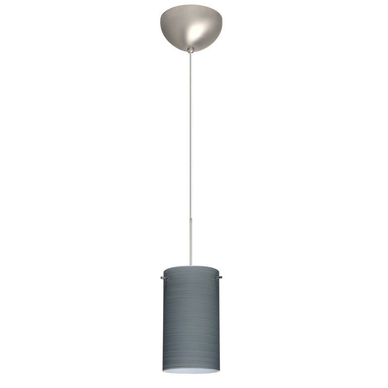 Besa 1XC-4404TN-SN Stilo One Light Pendant Satin Nickel