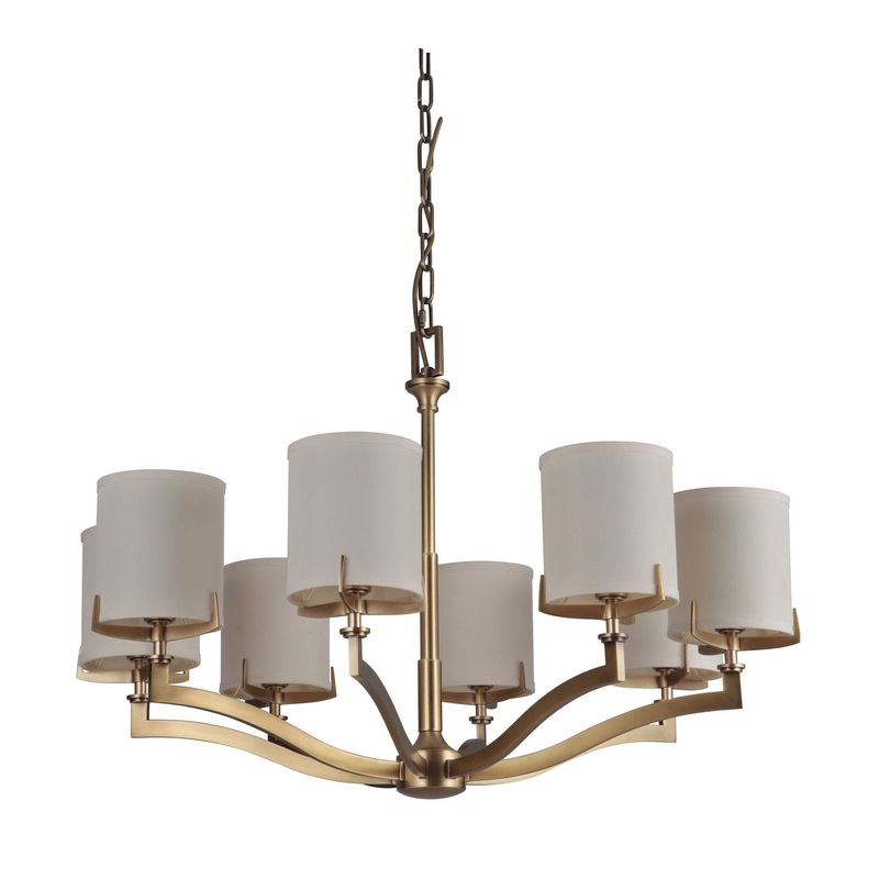 Craftmade 48328-VB Devlyn – Gallery Eight Light Chandelier Vintage Brass (Discontinued)