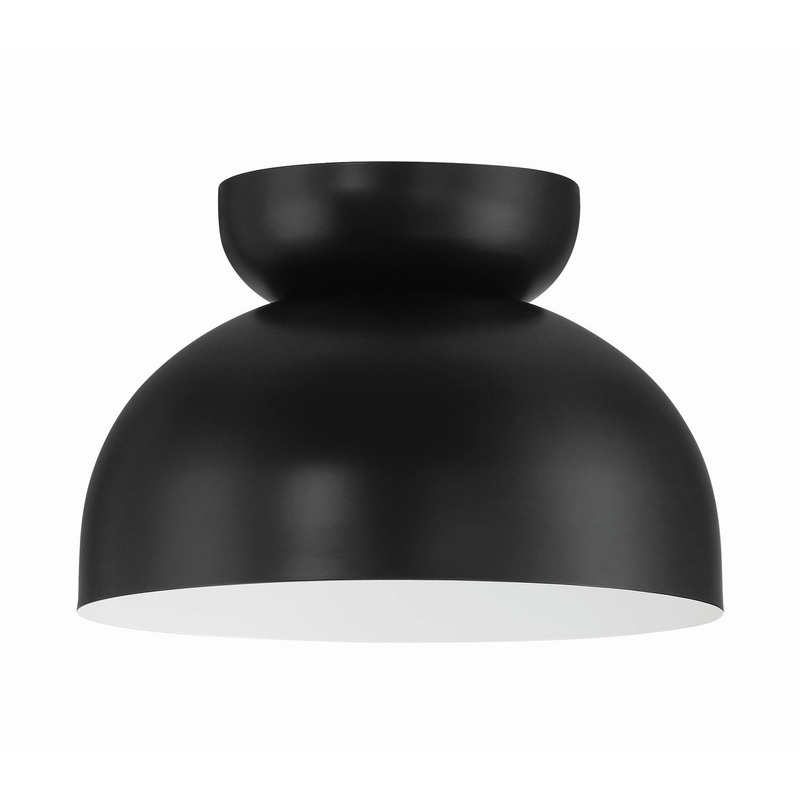 Craftmade 59181-FB Ventura Dome One Light Flushmount Flat Black