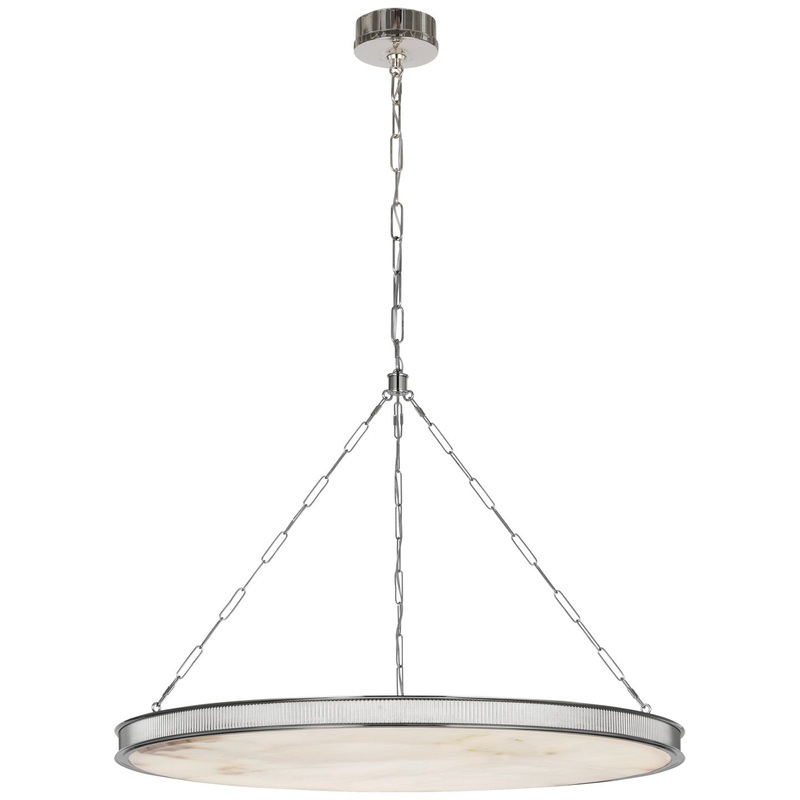 LED Chandelier from the Matthew Collection in Polished Nickel Finish by Visual Comfort Signature
