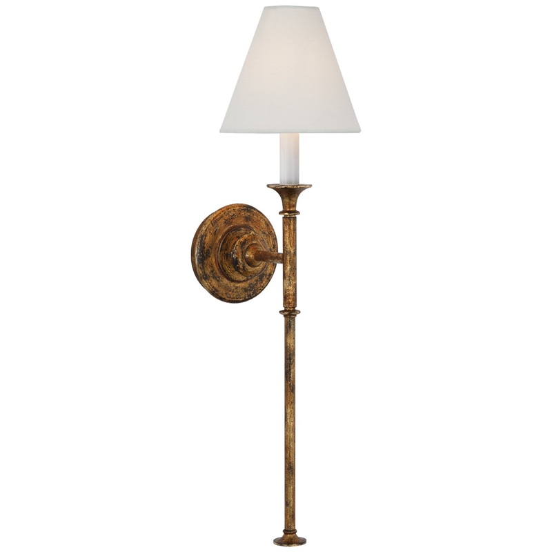 LED Wall Sconce from the Piaf Collection in Antique Gild Finish by Visual Comfort Signature