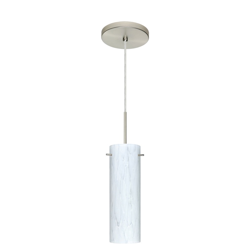 Besa 1BT-493019-LED-SN Copa One Light Pendant Satin Nickel