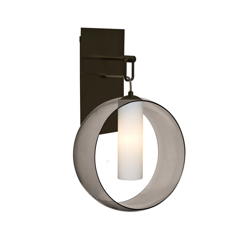Besa 1WP-PLATOSM-LED-BR Plato One Light Wall Pendant Bronze