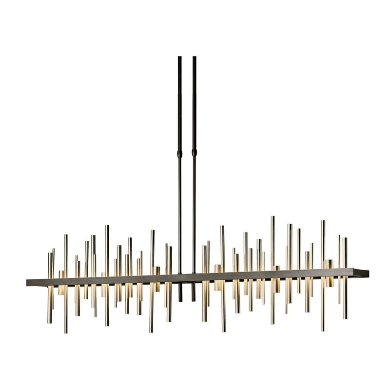 Cityscape Large LED Pendant Oil Rubbed Bronze Soft Gold