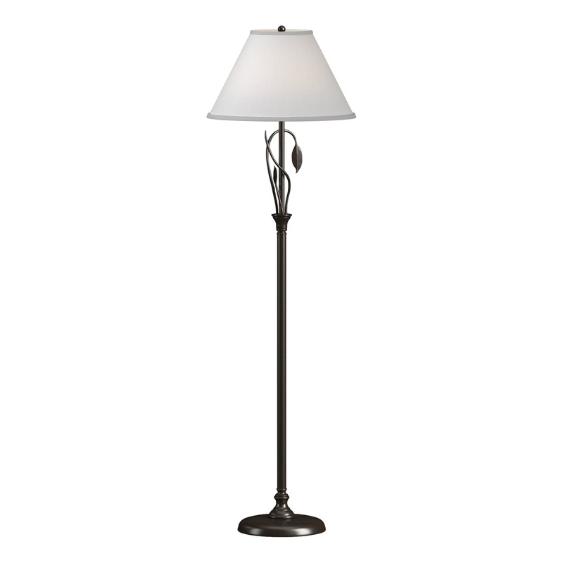 Forged Leaves and Vase Floor Lamp Oil Rubbed Bronze