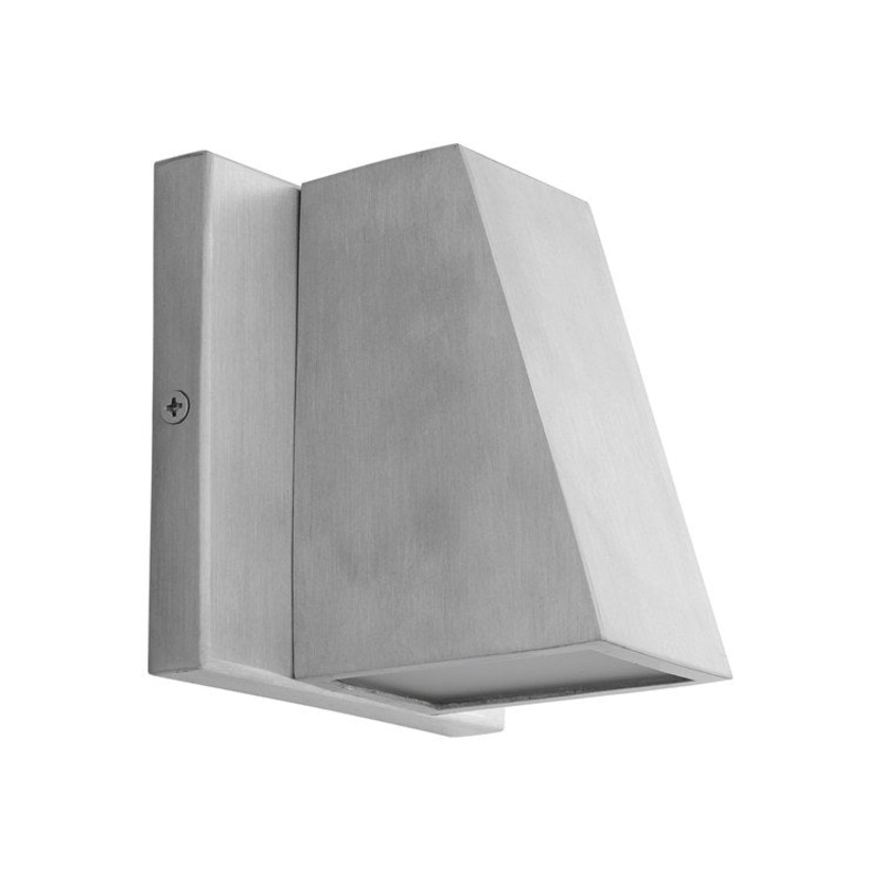 Titan Single-Light LED Outdoor Wall Sconce – Brushed Aluminum