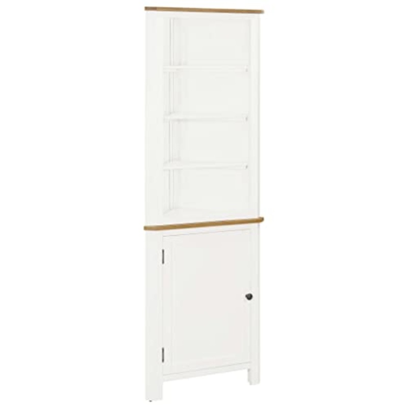 vidaXL – Eckschrank 59x36x180 cm Eiche Massivholz
