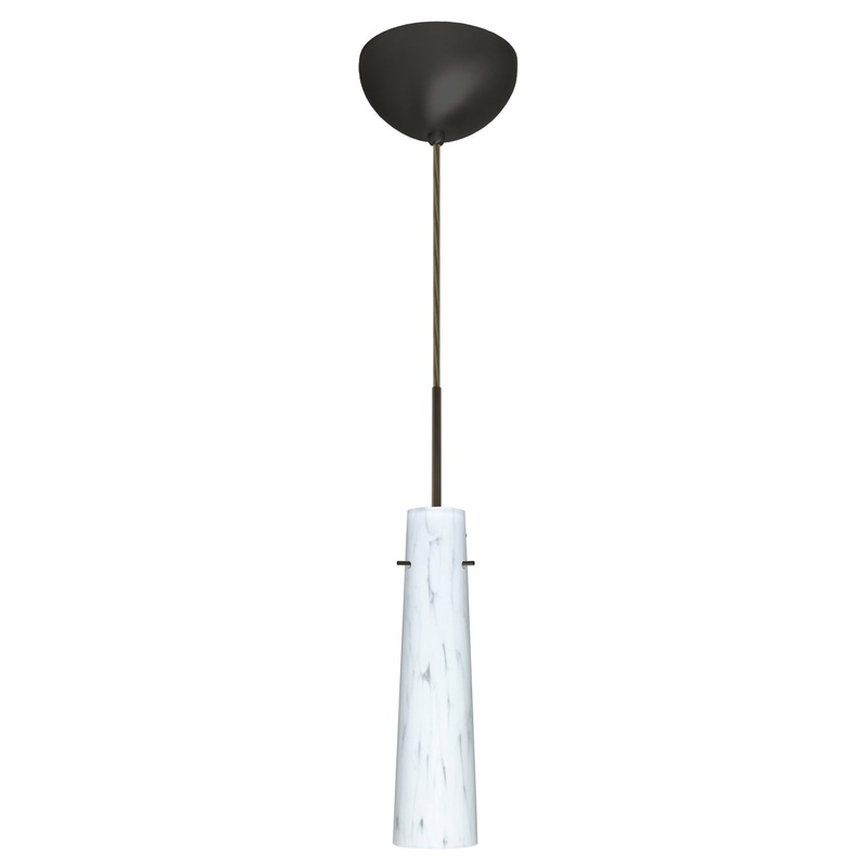 Besa 1BC-567419-HAL-BR Camino One Light Pendant Bronze