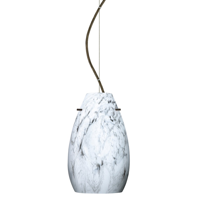 Besa 1KX-4126MG-BR Pera One Light Pendant Bronze