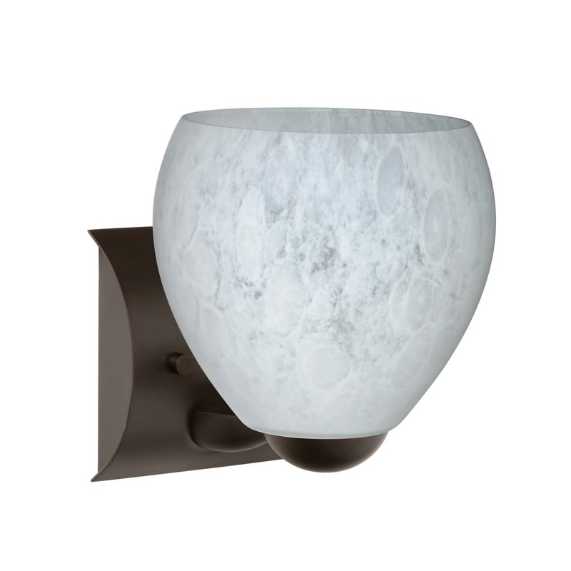 Besa 1WZ-412219-BR Bolla One Light Wall Sconce Bronze (Discontinued)
