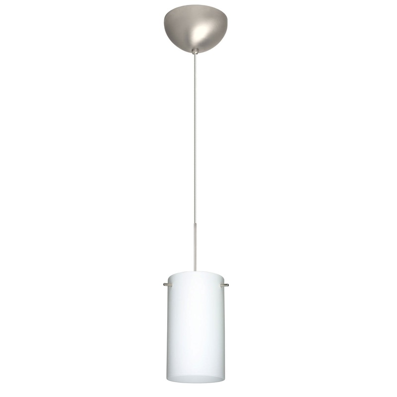 Besa 1XC-440407-SN Stilo One Light Pendant Satin Nickel