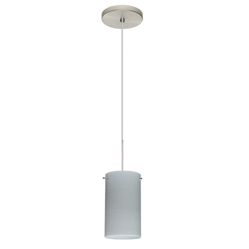 Besa 1XT-4404KR-SN Stilo One Light Pendant Satin Nickel