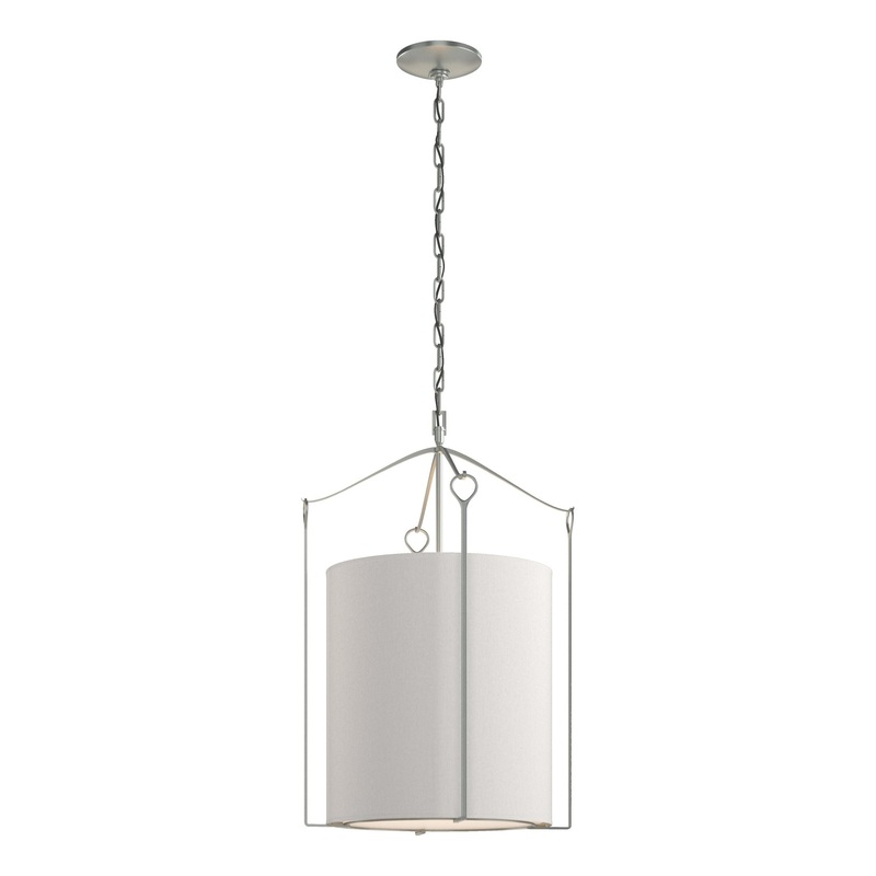 Bow Tall Pendant Vintage Platinum Flax Shade (SE)
