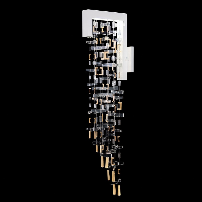 Capri 35.5″H Sconce White Gloss