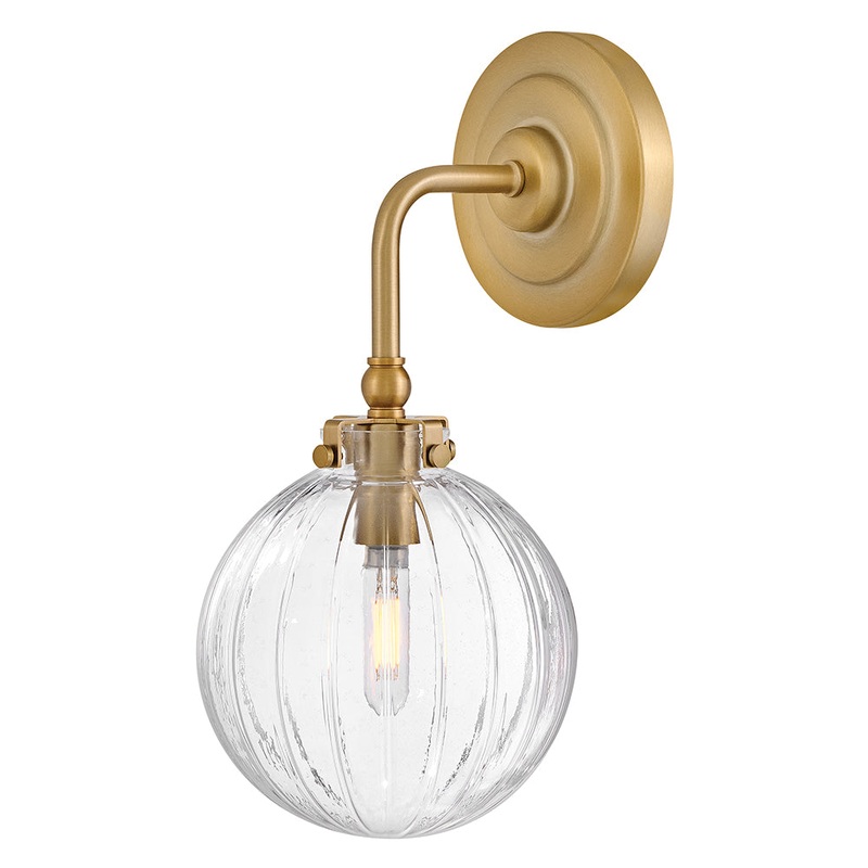 Helene Medium Single Light Sconce Lacquered Brass