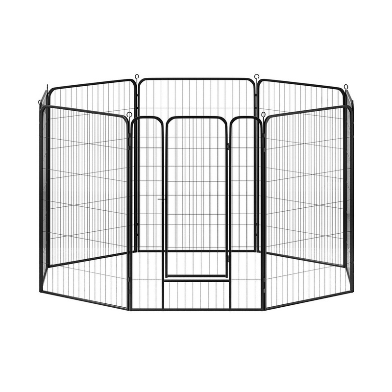 i.Pet Pet Dog Playpen 48″ Enclosure 8 Panel Cage Kennel Puppy Fence Play Pen