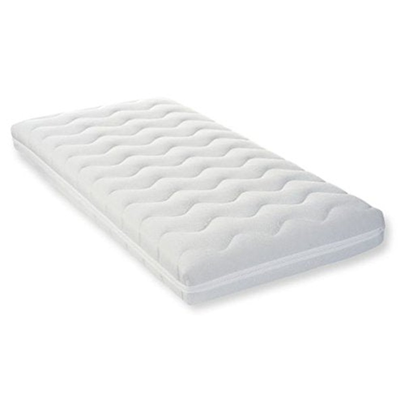 Materasso Ortopedico Culla e Lettino Mis. 60×125 in Fibra termolegata + 3 cm. Memory Foam. Antisoffoco, Anallergico e con Guscio sfoderabile e Lavabile in Lavatrice 100% Made in Italy. (60×120)
