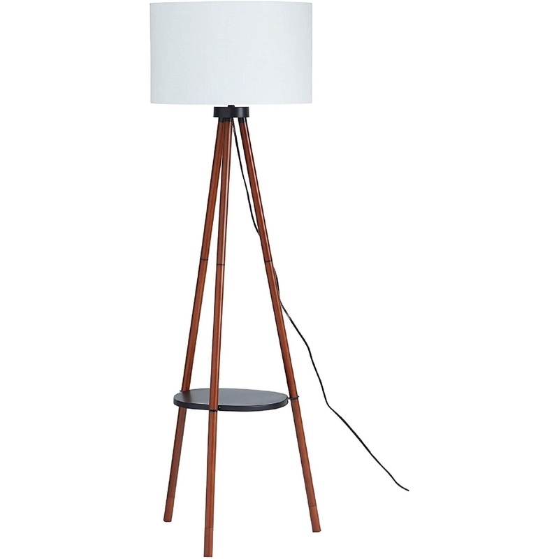 Shelf Floor Lamp Walnut