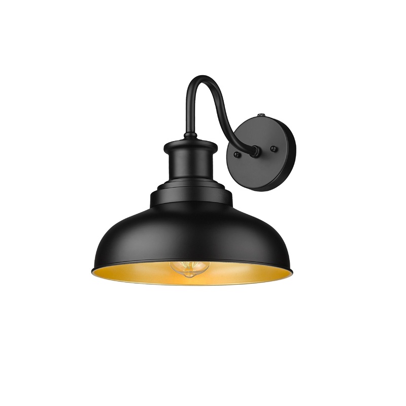 Woodland 12″ Wall Sconce Black