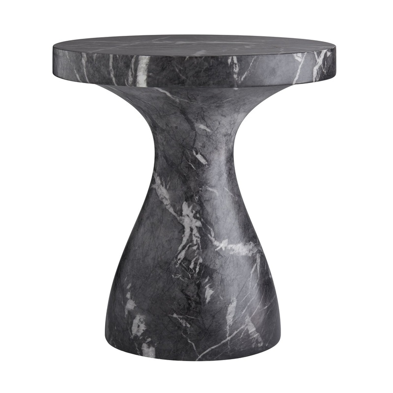 Arteriors 5586 Serafina Accent Table Black Faux Marble