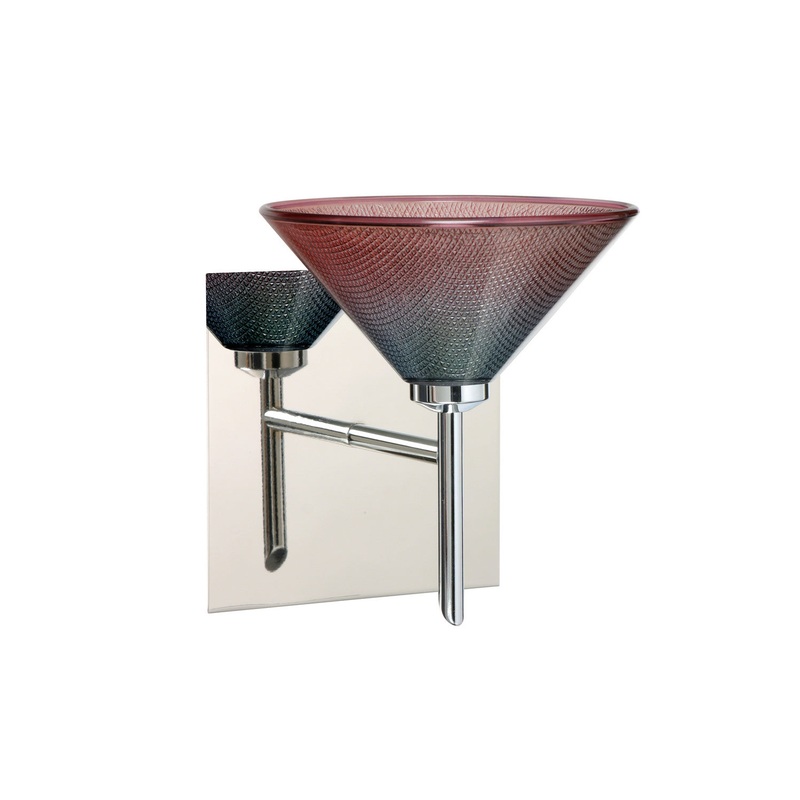 Besa 1SW-117691-CR-SQ Kona One Light Wall Sconce Chrome