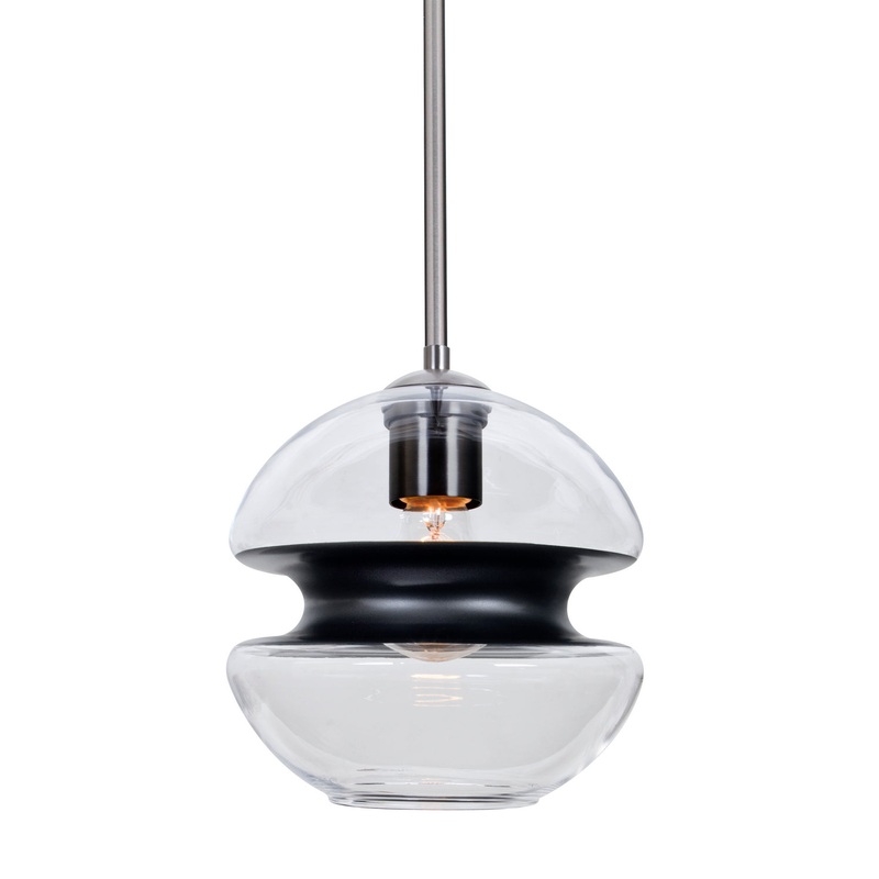 Besa 1TT-HULA8BK-SN Hula 8 One Light Pendant Satin Nickel