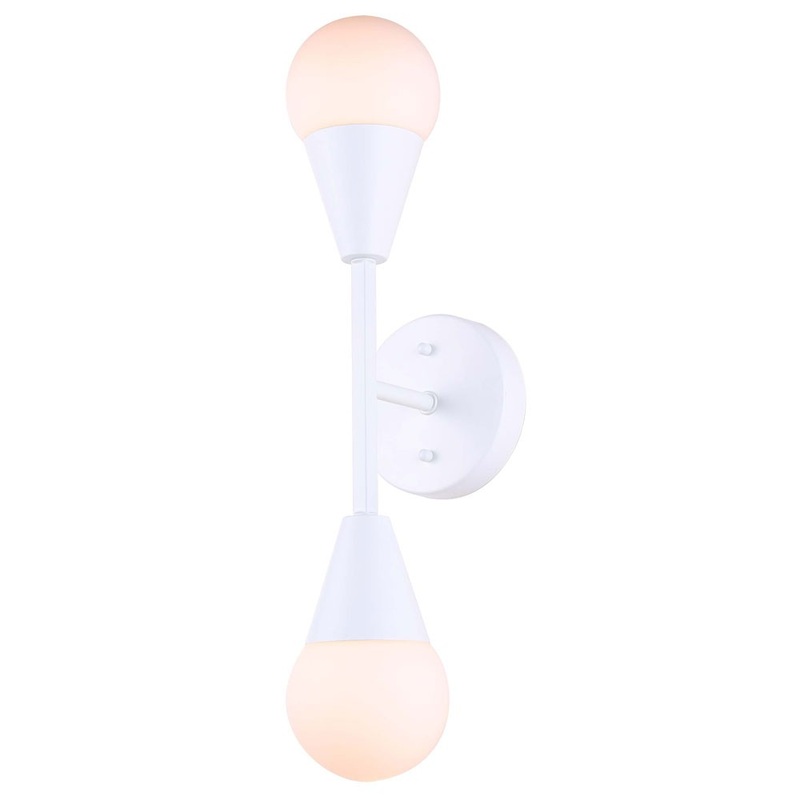 Canarm IWF1125A02WH9 Arlowe Two Light Wall Sconce Matte White