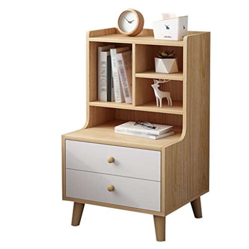 Comodini Decorazione Assemblea Addensare di Legno Solido della Famiglia Studio Locker Pavimento-Piedi Camera da Letto Doppio pompaggio Corridoio Multifunzione Storage Box MUMUJIN (Color : A)