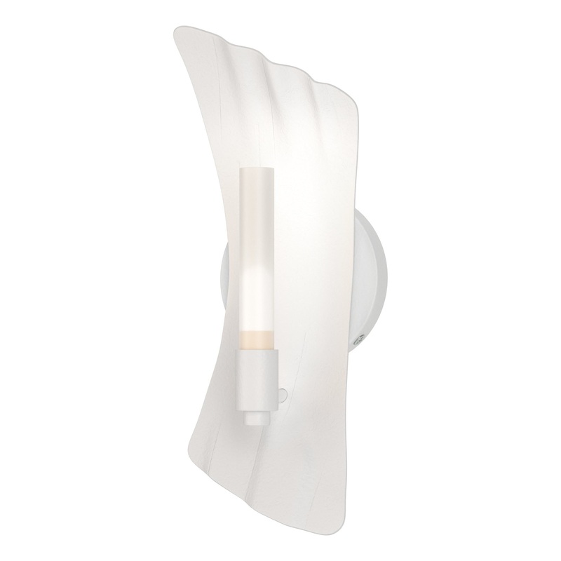 Crest 1-Light Sconce White