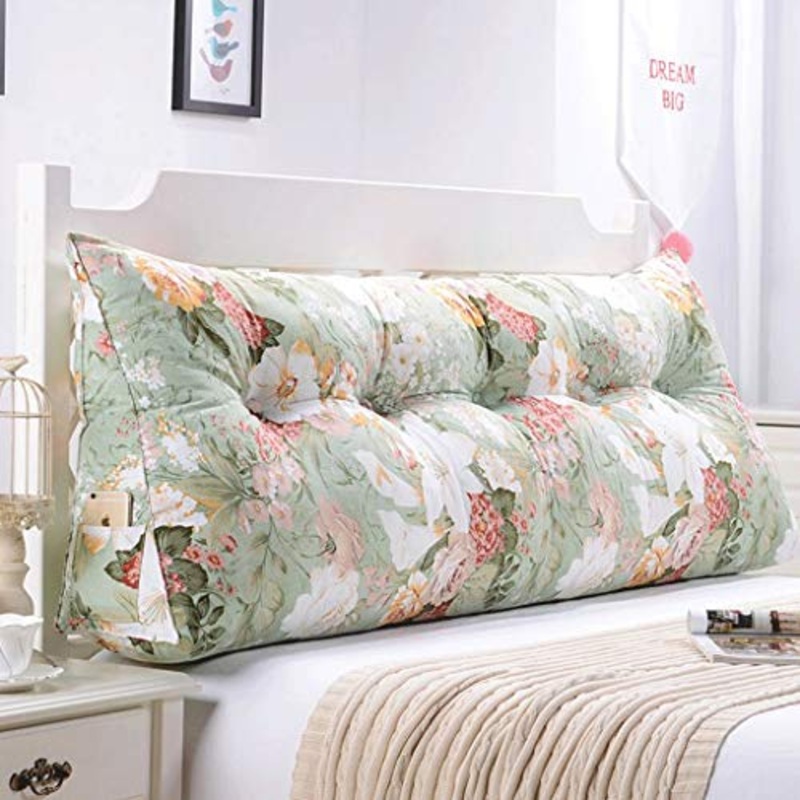 HYY-YY – Testiera per divano con schienale doppio, morbida, per letto Tatami, cuscino lombare (colore: L, dimensioni: 135 cm)