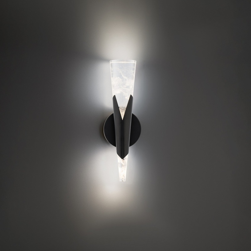 LED Wall Sconce from the Kilt Collection in Black Finish by Modern Forms