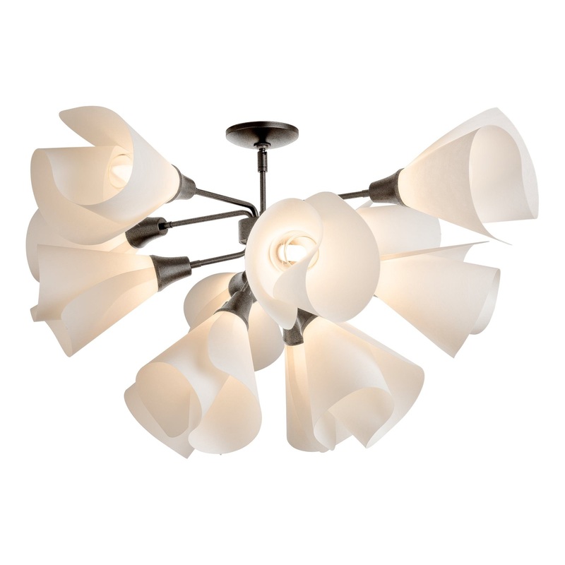 Mobius 12-Light Semi-Flush Natural Iron