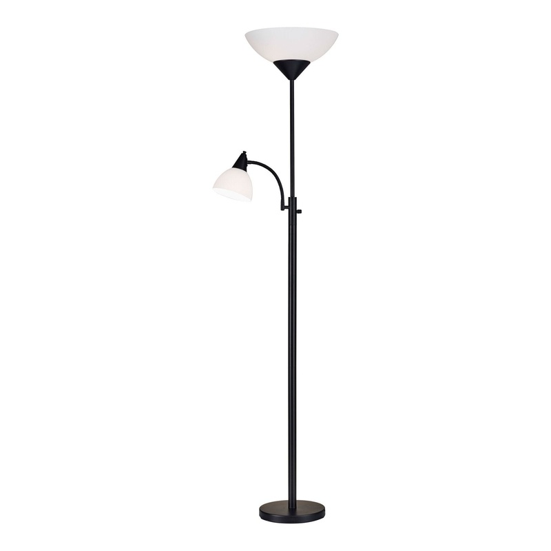 Piedmont 300W Combo Torchiere Black