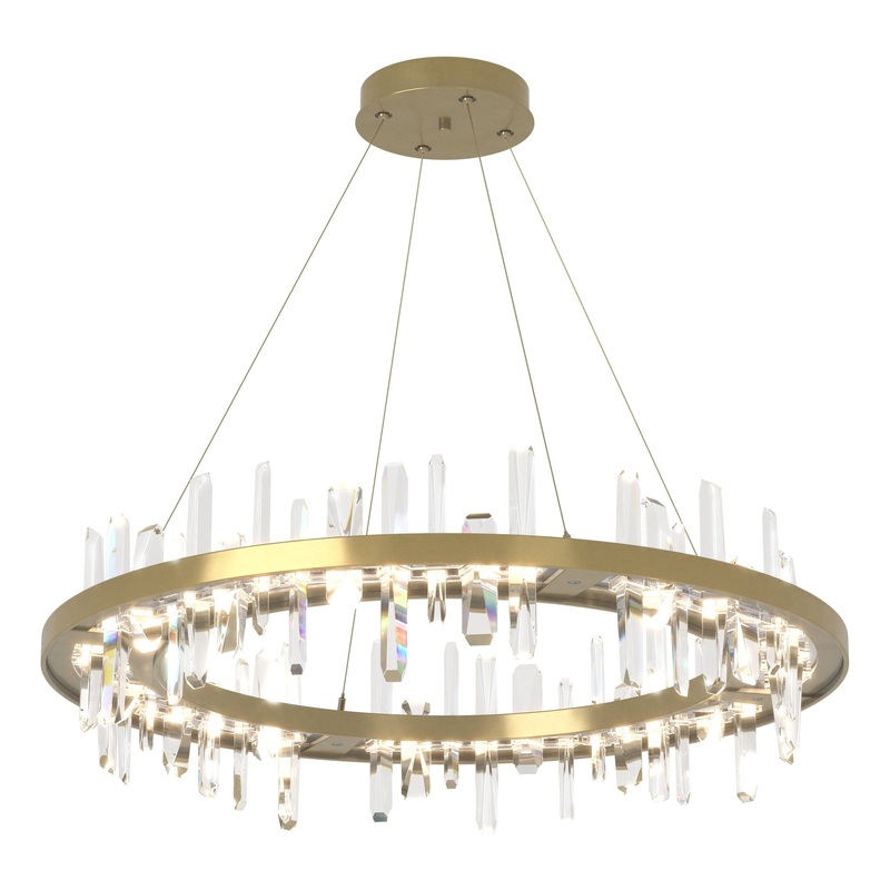 Solitude Circular LED Pendant Modern Brass