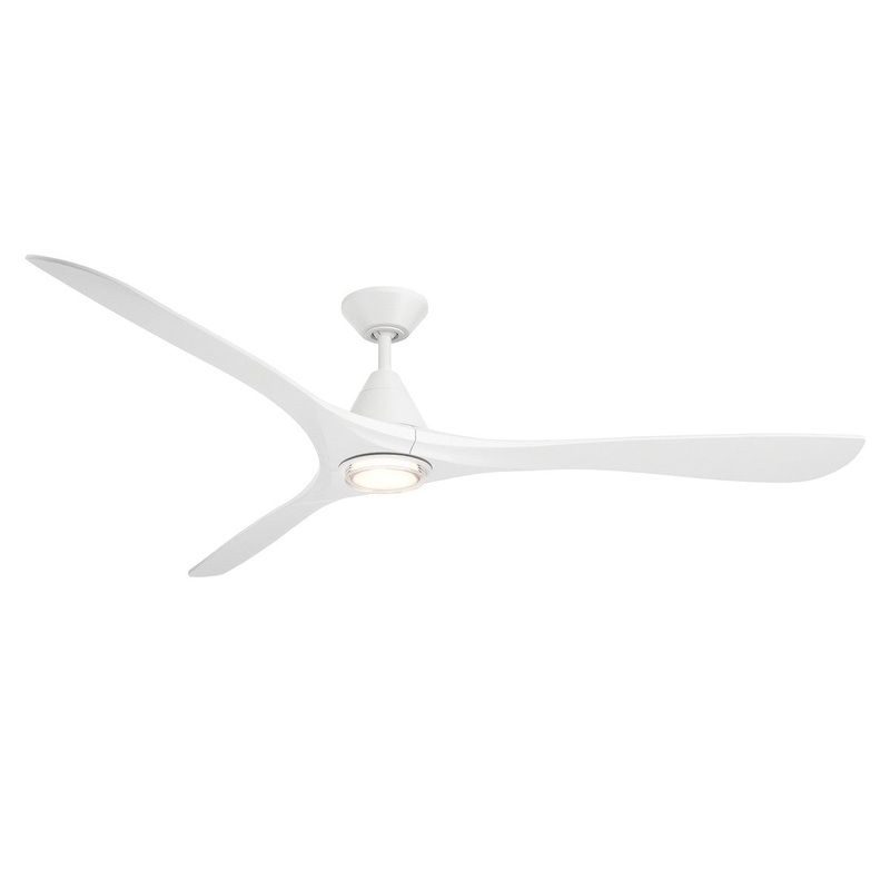 72″Ceiling Fan from the Carve Collection in Matte White Finish by Modern Forms Fans